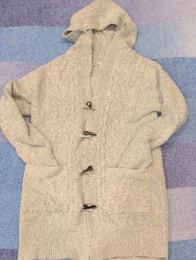 Ricki's Heather Gray Hooded Knit Cardigan